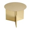 HAY - Slit Table Round - Table d'appoint - laiton/poli/H 35.5cm/Ø45cm