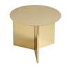 HAY - Slit Table Round Side Table - brass/polished/H 35.5cm/Ø45cm