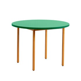 HAY - Two-Colour Dining Table Base Ochre Ø105cm