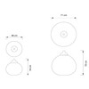 Moooi - Non Random Light Suspension Lamp - line drawing