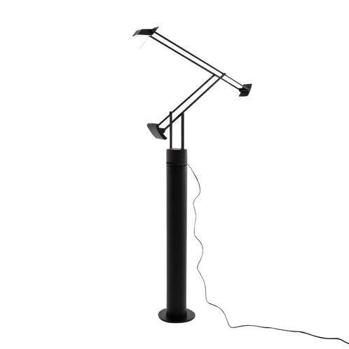 Artemide - Tizio Terra 35 - Lampadaire - noir/métal/résine synthétique/avec socle/PxH 90x160cm/2900K/35Watt