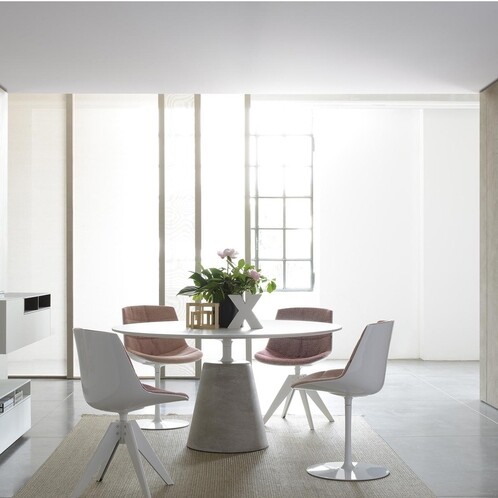MDF Italia - Flow - Chaise pied central pivotant