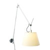 Artemide - Tolomeo Mega Parete - Perkamentscherm - aluminium/perkamentscherm/Ø 32cm/dimmer