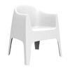 Vondom - Solid - Fauteuil - blanc/H x W: 80 x 65cm/pour interieur et exterieur