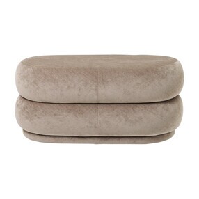 Ferm Living - Pouf ovale à 2 niveaux