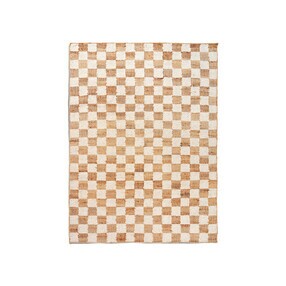 Ferm Living - Check Woll-Jute Teppich 140x200cm