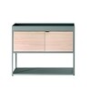 HAY - New Order - Rek met deur 100x79.5cm - army donkergroen/es/1 houten deuren