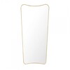 Gubi - Gio Ponti F.A.33 Rectangular - Miroir mural L - laiton/poli/PxHxP 69x146x2,5cm