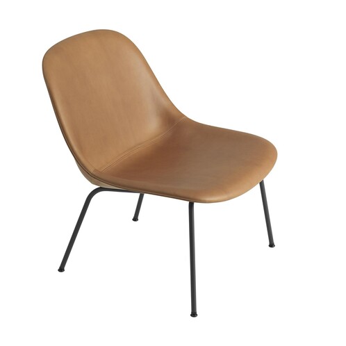 Muuto Fiber Lounge Stuhl Stahlgestell gepolstert | AmbienteDirect