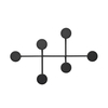 Menu - Afteroom Coat Hanger  - black