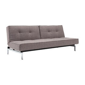 Innovation Living - Splitback Schlafsofa Chrom 210x89cm