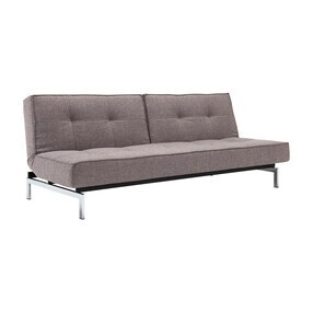 Innovation Living - Splitback Schlafsofa Chrom 210x89cm
