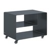 müller möbelfabrikation - Mobile Line R 106N Container - basalt grey RAL 7012/satin-finished/with transparent wheels/60x45x40cm