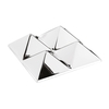 VerPan - Mirror Sculpture - 4 pirámides - argent/mirror/48x48x14.5cm