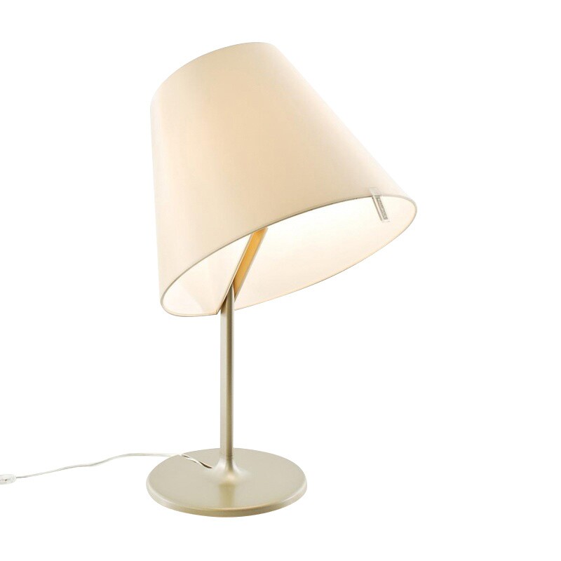 Artemide Melampo Tavolo Table Lamp, Gold Floor Lamp And Matching Table
