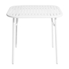 Petite Friture - Week-End - Table 85x85cm - blanc RAL 9016/peinture époxy grainée/H 75cm/pour usages indoor & outdoor