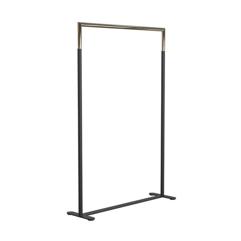FROST - Bukto Garderobe 100cm - schwarz-gold/BxHxT 102,8x150x30cm