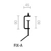 Belux - Lifto LED Table Lamp with table clamp - line drawing