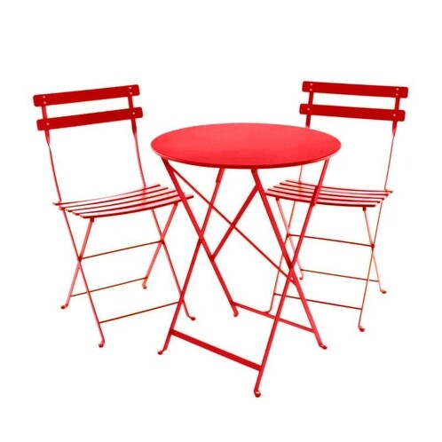 Fermob Bistro Metal Garden Set, Bistro Table And Chairs Outdoor Metal