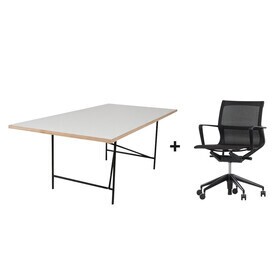 Vitra - Actieset Eiermann 1 tafel + Physix bureaudraaistoel
