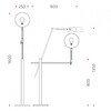 Mawa Design - Schliephacke/Berliner Bratpfanne Floor Lamp - line drawing