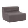 Softline - Loft Outdoor - Module de canapé du milieu - marron-gris/tissu Tempo 279/PxHxP 88x63x88cm