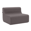 Softline - Loft Outdoor Sofa Mittelmodul - braun-grau/Stoff Tempo 279/BxHxT 88x63x88cm