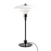 Louis Poulsen - PH 2/1 Table Lamp - opal/high gloss chromed/glossy/Ø20cm/H 35.5cm