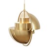 Gubi - Multi-Lite - Suspension laiton - laiton/Ø 36cm/câble or