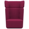 Softline - Basket - Fauteuil avec dossier haut - violet/fabrics felt 629/PxHxP 95x126x74cm