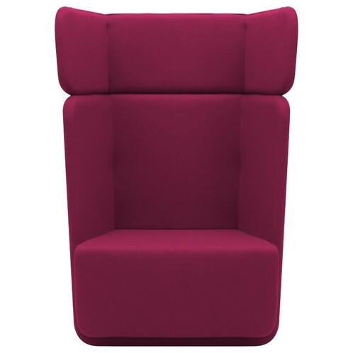 Softline - Basket Sessel mit hohem Rücken - violett/Stoff Filz 629/BxHxT 95x126x74cm
