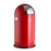Wesco - Pushboy Abfalleimer 50L - rot/edelstahl/H:75.5cm x Ø40cm/50L