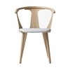 &tradition - In Between Chair SK2 - Chaise rembourrée - clair gris/étoffe Balder 3 132/structure chêne huilé