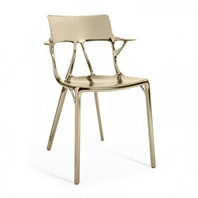 Kartell - Chaise avec accoudoirs AI Metal