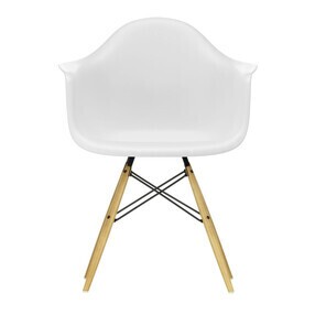 Vitra - Chaise avec accoudoirs Eames DAW RE érable doré