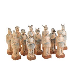 pols potten - Set de 12 Symbolic Animal