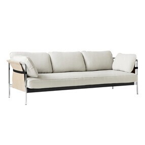 HAY - Can 2.0 3-Sitzer Sofa Gestell Stahl verchromt