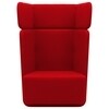 Softline - Basket - Fauteuil avec dossier haut - rouge/feutre 622/PxHxP 95x126x74cm