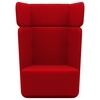 Softline - Basket Sessel mit hohem Rücken - rot/Stoff Filz 622/BxHxT 95x126x74cm