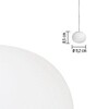 Flos - Mini Glo Ball S pendellamp - Strichzeichnung