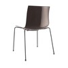 Arper - Catifa 46 0251 Chair Bicoloured Frame Black - white/brown/seat shell glossy/inside matt/frame black matt V39