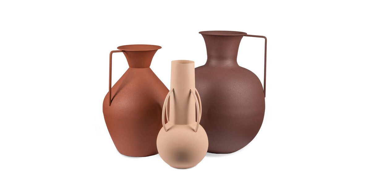 POLSPOTTEN Roman Vase 3er Set