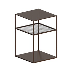 Zeus - Slim Irony Triplet Beistelltisch 31x31cm mit Streckmetallgitter