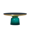 ClassiCon - Bell Coffee Table - Table basse laiton - vert émeraude/Ø75cm/h:36cm