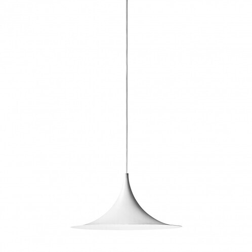 Gubi - Semi 30 Pendelleuchte - weiß / Ø30cm/matt