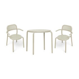 Fatboy - Table de bistro + chaise de jardin avec accoudoirs Toní