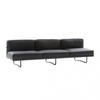 Cassina - Le Corbusier LC5 3-Sitzer Sofa 256x78cm - noir grafite/cuir LCX 13X414/piètement noir mat