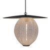 Gubi - Satellite - Pendellamp L - wolk wit/poeder gelakt/H 38,4cm, Ø 27,2cm/kabel zwart