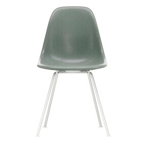 Vitra - Eames Fiberglass Side Chair DSX onderstel wit