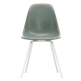 Vitra - Eames Fiberglass Side Chair DSX onderstel wit